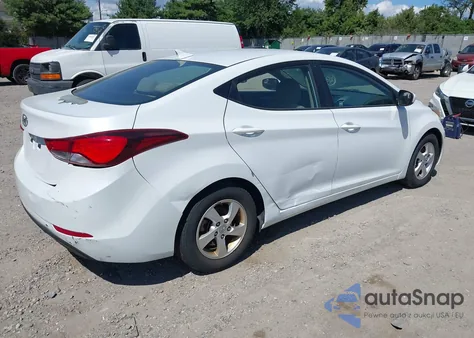 2015 Hyundai Elantra Se z USA, uszkodzony, nr VIN 5NPDH4AEXFH564701
